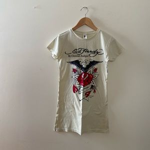 Ed Hardy women's short sleeve T shirt Eagle & Rose